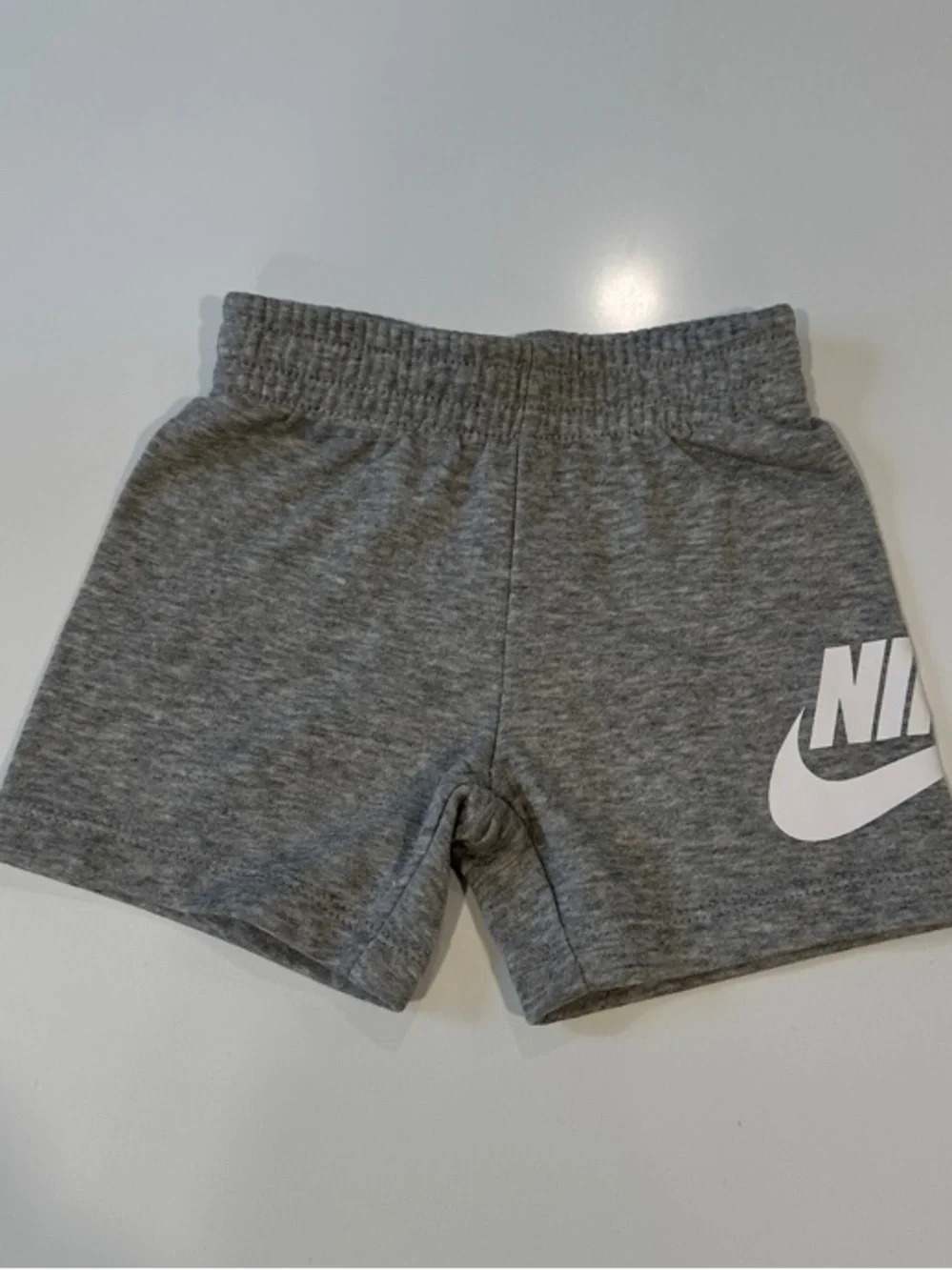 Nike Gray Heather Knit‎ Shorts Infant 12M NWT Futura Logo Athletic Bottoms